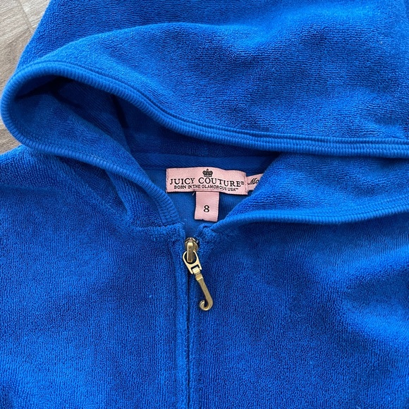 Juicy Couture girls hoodie Royal blue NWT - Picture 4 of 6